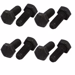 Vis hexagonale SOURCING MAP 8Pcs M8x20mm Acier Grade 88 complet filetage à gauche boulon à tête hexagonale Fixation