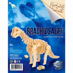 Buki Dinos 3D Bois - Présentoir 24 Pièces/6 Modèles