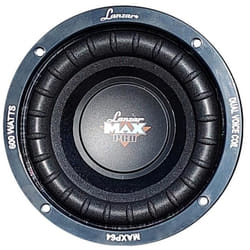1 subwoofer LANZAR MAX PRO MAXP64 65 165 cm 165 mm 300 watt rms 600 watts max bobine simple 4 ohms coffre portes voiture 1