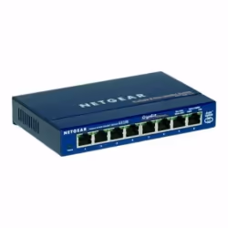 NETGEAR GS108GE, Non-géré, Gigabit Ethernet (10/100/1000), Full duplex