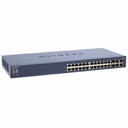NETGEAR ProSafe™ 24 Port 10/100 Stackable Smart Switch + 4 Gigabit Ports
