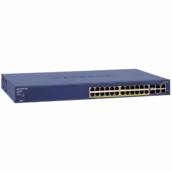 NETGEAR FS728TP-100EUS, Géré, Fast Ethernet (10/100), Full duplex, Connexion Ethernet, supportant l'alimentation via ce port  ...