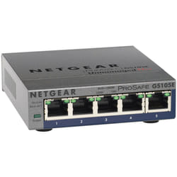 NETGEAR 5-Port Gigabit Ethernet Switch Non-géré Noir