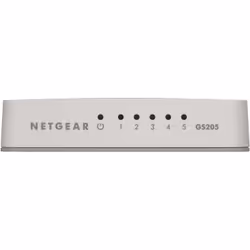 NETGEAR GS205 Non-géré Gigabit Ethernet (10/100/1000) Blanc