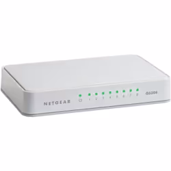 NETGEAR GS208 Non-géré Gigabit Ethernet (10/100/1000) Blanc