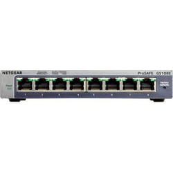 NETGEAR GS108E Géré Gigabit Ethernet (10/100/1000) Noir