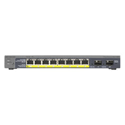 NETGEAR GS110TP Géré Gigabit Ethernet (10/100/1000) Connexion Ethernet, supportant l'alimentation via ce port (PoE) Noir