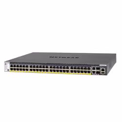NETGEAR M4300-52G-PoE+ 550W PSU Géré L2/L3/L4 Gigabit Ethernet (10/100/1000) Connexion Ethernet, supportant l'alimentation via ce port (PoE) 1U Noir