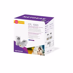 NETGEAR PLP1000-100FRS Adaptateur réseau CPL 1000 Mbit/s Ethernet/LAN Blanc 2 pièce(s) - Vue supplémentaire 4