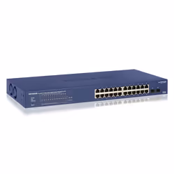 NETGEAR GS724TP Géré L2/L3/L4 Gigabit Ethernet (10/100/1000) Connexion Ethernet, supportant l'alimentation via ce port (PoE) 1U Noir, Gris