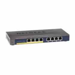 NETGEAR GS108PP, Non-géré, Gigabit Ethernet (10/100/1000), Full duplex, Connexion Ethernet, supportant l'alimentation via ce  ...