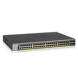 NETGEAR GS752TP Géré L2/L3/L4 Gigabit Ethernet (10/100/1000) Connexion Ethernet, supportant l'alimentation via ce port (PoE) 1U Noir