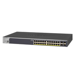 NETGEAR GS728TPP Géré L2/L3/L4 Gigabit Ethernet (10/100/1000) Connexion Ethernet, supportant l'alimentation via ce port (PoE) 1U Noir