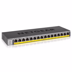 NETGEAR GS116PP, Non-géré, Gigabit Ethernet (10/100/1000), Connexion Ethernet, supportant l'alimentation via ce port (PoE), G ...