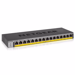 NETGEAR GS116LP, Non-géré, Gigabit Ethernet (10/100/1000), Connexion Ethernet, supportant l'alimentation via ce port (PoE), G ...