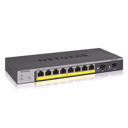 NETGEAR GS110TP, Géré, L2/L3/L4, Gigabit Ethernet (10/100/1000), Full duplex, Connexion Ethernet, supportant l'alimentation v ...