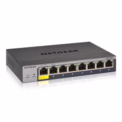 NETGEAR GS108Tv3, Géré, L2, Gigabit Ethernet (10/100/1000), Full duplex