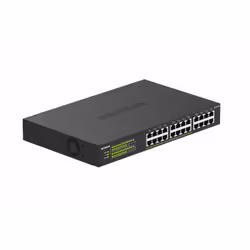 NETGEAR GS324P Non-géré Gigabit Ethernet (10/100/1000) Connexion Ethernet, supportant l'alimentation via ce port (PoE) 1U Noir - Vue supplémentaire 7