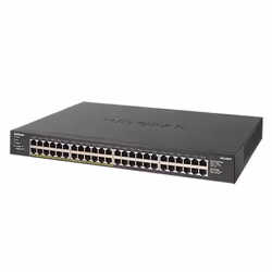 NETGEAR GS348PP Non-géré Gigabit Ethernet (10/100/1000) Connexion Ethernet, supportant l'alimentation via ce port (PoE) Noir