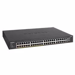 NETGEAR GS348PP Non-géré Gigabit Ethernet (10/100/1000) Connexion Ethernet, supportant l'alimentation via ce port (PoE) Noir - Vue supplémentaire 4