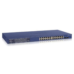 NETGEAR GS724TPP Géré L2/L3/L4 Gigabit Ethernet (10/100/1000) Connexion Ethernet, supportant l'alimentation via ce port (PoE) Bleu