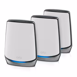 NETGEAR Orbi RBK853 AX6000 WiFi 6 Mesh System, Gris, Interne, Énergie, 525 m², Tri-bande (2,4 GHz / 5 GHz / 5 GHz), Wi-Fi 6 ( ...