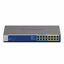 NETGEAR GS516UP, Non-géré, Gigabit Ethernet (10/100/1000), Full duplex, Connexion Ethernet, supportant l'alimentation via ce  ...
