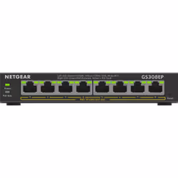 NETGEAR 8-Port Gigabit Ethernet PoE+ Plus Switch (GS308EP), Géré, L2/L3, Gigabit Ethernet (10/100/1000), Full duplex, Connexi ...
