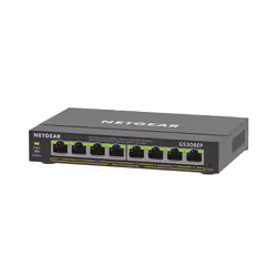 NETGEAR GS308EP, Géré, L2/L3, Gigabit Ethernet (10/100/1000), Full duplex, Connexion Ethernet, supportant l'alimentation via  ...