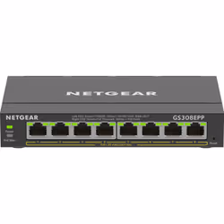 NETGEAR 8-Port Gigabit Ethernet High-Power PoE+ Plus Switch (GS308EPP), Géré, L2/L3, Gigabit Ethernet (10/100/1000), Full dup ...