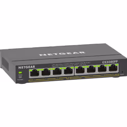 NETGEAR 8-Port Gigabit Ethernet High-Power PoE+ Plus Switch (GS308EPP) Géré L2/L3 Gigabit Ethernet (10/100/1000) Connexion Ethernet, supportant l'alimentation via ce port (PoE) Noir - Vue supplémentaire 4