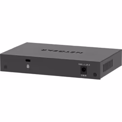 NETGEAR 5-Port Gigabit Ethernet PoE+ Plus Switch (GS305EP) Géré L2/L3 Gigabit Ethernet (10/100/1000) Connexion Ethernet, supportant l'alimentation via ce port (PoE) Noir - Vue supplémentaire 4