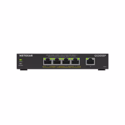 NETGEAR GS305EP Géré L3 Gigabit Ethernet (10/100/1000) Connexion Ethernet, supportant l'alimentation via ce port (PoE) Noir