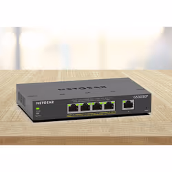 NETGEAR GS305EP Géré L3 Gigabit Ethernet (10/100/1000) Connexion Ethernet, supportant l'alimentation via ce port (PoE) Noir - Vue supplémentaire 5