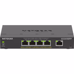 NETGEAR 5-Port Gigabit Ethernet High-Power PoE+ Plus Switch (GS305EPP), Géré, L2/L3, Gigabit Ethernet (10/100/1000), Full dup ...