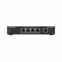 NETGEAR GS305EPP Géré L3 Gigabit Ethernet (10/100/1000) Connexion Ethernet, supportant l'alimentation via ce port (PoE) Noir