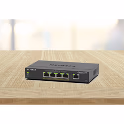 NETGEAR GS305EPP Géré L3 Gigabit Ethernet (10/100/1000) Connexion Ethernet, supportant l'alimentation via ce port (PoE) Noir - Vue supplémentaire 5