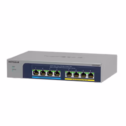 NETGEAR MS108UP, Non-géré, 2.5G Ethernet (100/1000/2500), Full duplex, Connexion Ethernet, supportant l'alimentation via ce p ...