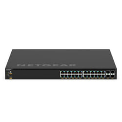 NETGEAR GSM4328-100AJS Géré L3 Gigabit Ethernet (10/100/1000) Connexion Ethernet, supportant l'alimentation via ce port (PoE) 1U Noir
