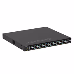 NETGEAR M4350-48G4XF Géré L3 Gigabit Ethernet (10/100/1000) Connexion Ethernet, supportant l'alimentation via ce port (PoE) 1U Noir - Vue supplémentaire 6