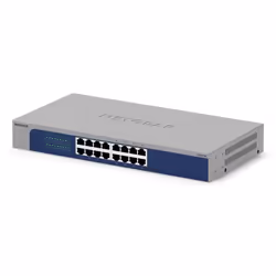 NETGEAR GS516-300EUS commutateur réseau Non-géré Gigabit Ethernet (10/100/1000) Connexion Ethernet, supportant l'alimentation via ce port (PoE) Gris