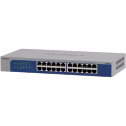 NETGEAR GS524-300EUS, 24-Port Gigabit Ethernet unmanaged Switch, Desktop, Non-géré, Gigabit Ethernet (10/100/1000), Full dupl ...