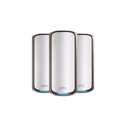 NETGEAR Orbi 970 Series Quad-Band WiFi 7, 3-Pack, Gris, Interne, Satellite maillé, Quad-band (2.4 GHz / 5 GHz-1 / 5 GHz-2 / 6 ...