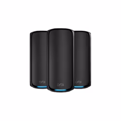 NETGEAR Orbi 970 Series Quad-Band WiFi 7, 3-Pack, Noir, Interne, Satellite maillé, Quad-band (2.4 GHz / 5 GHz-1 / 5 GHz-2 / 6 ...