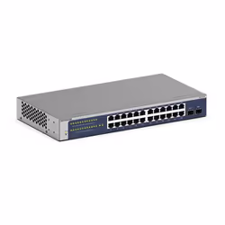 NETGEAR GS724Tv6, Géré, L2+/L3, Gigabit Ethernet (10/100/1000), Full duplex, Grille de montage, 1U