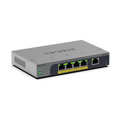 NETGEAR GS105EP Non-géré Gigabit Ethernet (10/100/1000) Connexion Ethernet, supportant l'alimentation via ce port (PoE) Gris