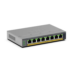 NETGEAR GS108EPP Non-géré Gigabit Ethernet (10/100/1000) Connexion Ethernet, supportant l'alimentation via ce port (PoE) Montage sur le bureau ou sur le mur Gris