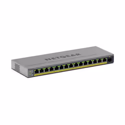 NETGEAR GS116EP, Géré, L2/L3, Gigabit Ethernet (10/100/1000), Connexion Ethernet, supportant l'alimentation via ce port (PoE)