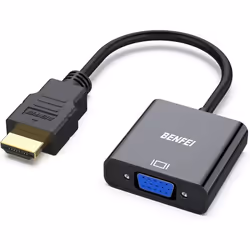 Adaptateur HDMI vers VGA BENFEI Uni-directional HDMI vers VGA pour Bureau Ordinateur Portable PC Moniteur projecteur