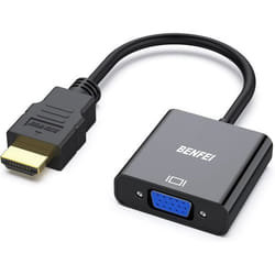 Adaptateur HDMI vers VGA BENFEI Uni-directional HDMI vers VGA pour Bureau Ordinateur Portable PC Moniteur projecteur
